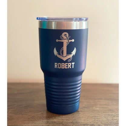 Personalized Boating Gift Boat Gifts, Custom Boat Mug, Boat Accessories, Boat Decor, Nautical Gifts, Yacht Gift, Nautical Decor Anchor 1019