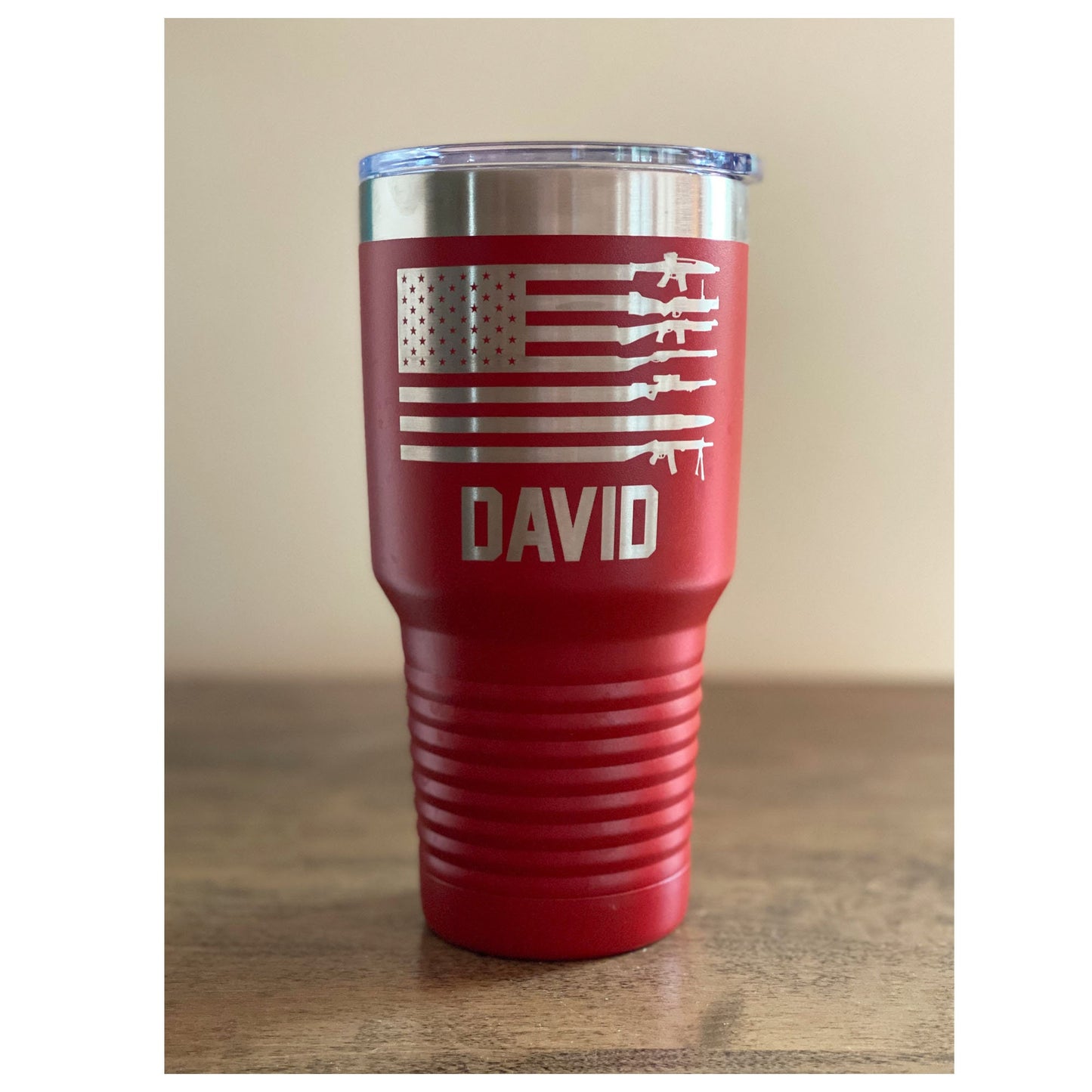 Personalized Tumbler Patriotic Flag Gift Personalized Gift for him Dad Insulated Tumbler Cup Custom Tumbler Cup Christmas Gift Birthday Gift