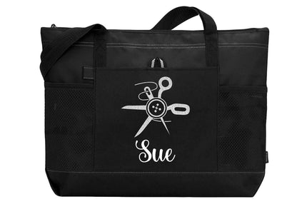 Personalized Sewing Bag, Custom Bag, Gift For Mom, Christmas Gift
