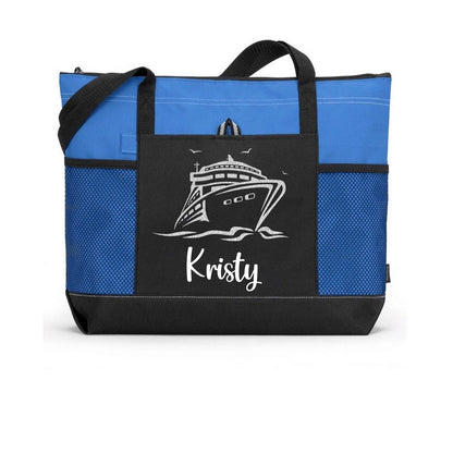 Personalized Cruise Vacation Tote, Custom Bag, Gift For Mom, Christmas Gift Cruising Carry On Boat Trip Gift