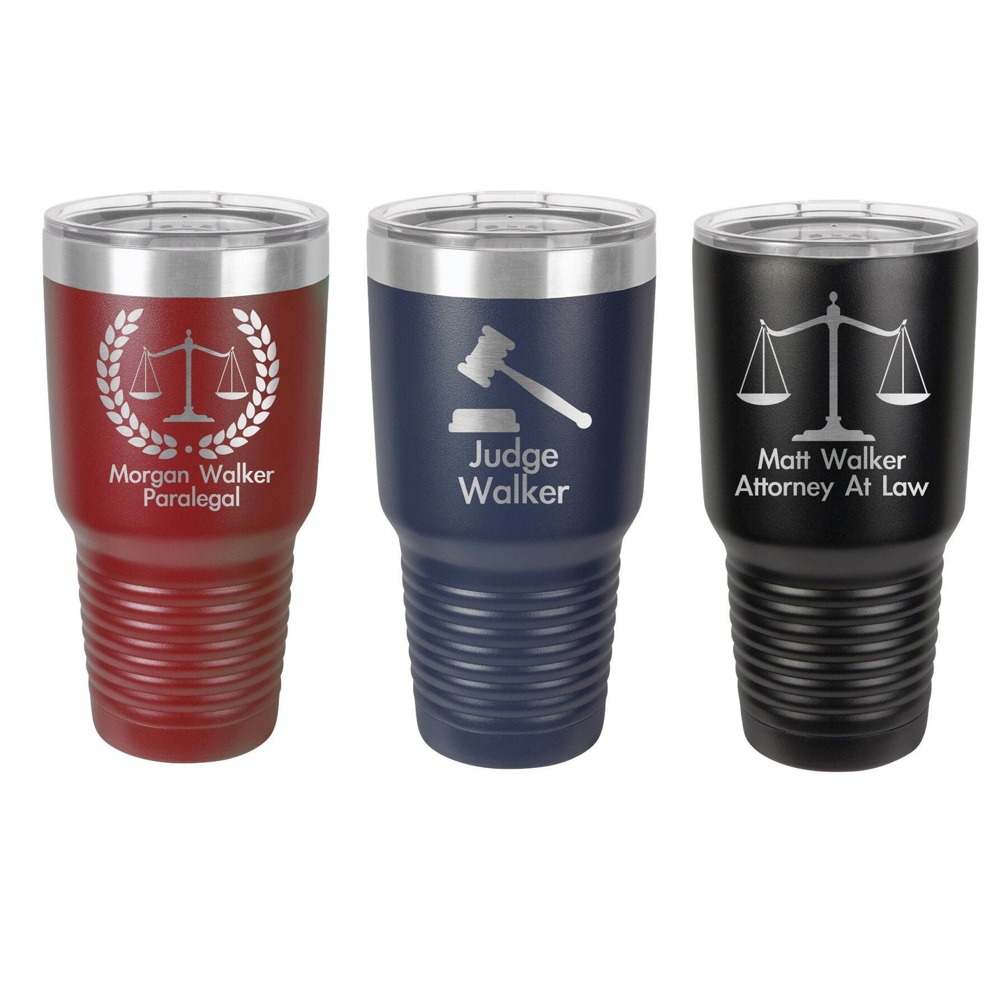 Lawyer Paralegal Judge Gift, Personalized Tumbler, Insulated Tumbler, Engraved Cup, Custom Tumbler Cup,  30oz, Christmas Gift