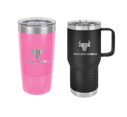 Farm Bull personalized tumbler water bottle mug personalized gift for Father's Day 1030
