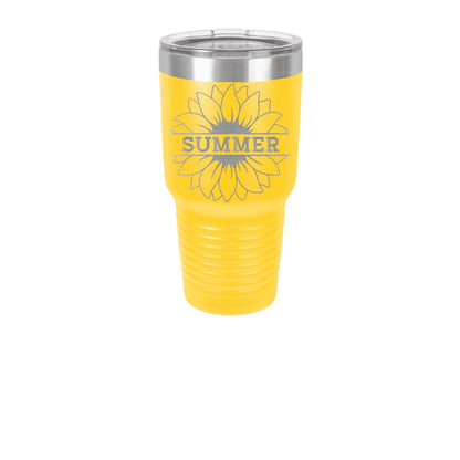 Personalized Sunflower Name Tumbler, Custom Engraved Cup Tumbler Water Bottle Cup