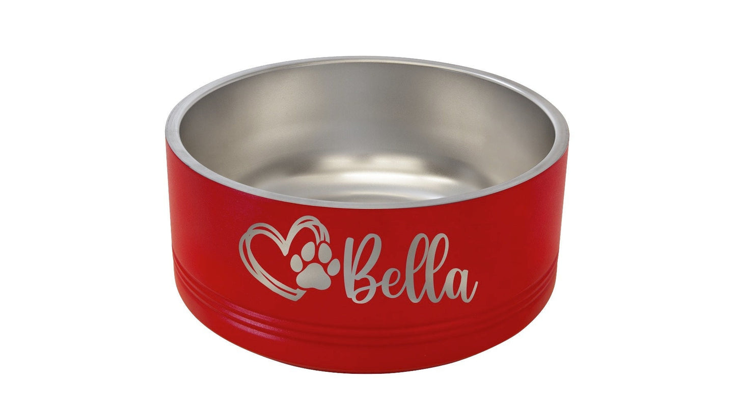 Prince or Princess Custom Engraved Dog Bowl for Personalized Dog Bowl with Name Custom Insulated Pet Food Bowl for Cat Stainless Pet Bowls