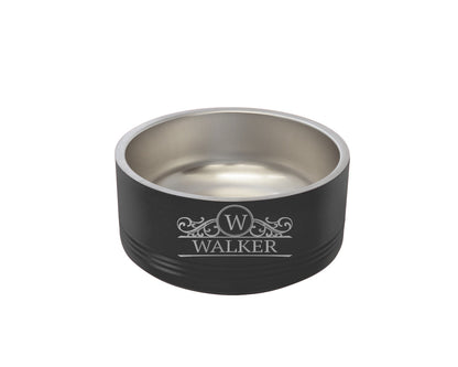 Personalized Dog Bowl with Name Custom House Warming Gift Insulated Pet Food Bowl for Cat Stainless Pet Bowls for Pet 3 Sizes